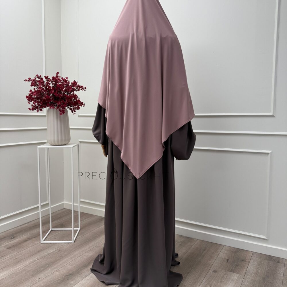 Alternative view of Amira Khimaar Short ‘Mauvie Rose’ (Premium Jersey)