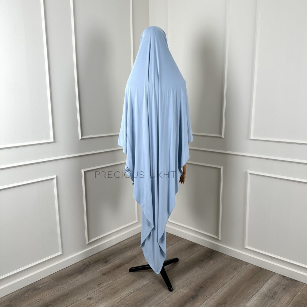 Alternative view of Amira Khimaar Long 'Baby Blue' (Bamboo Fabric)