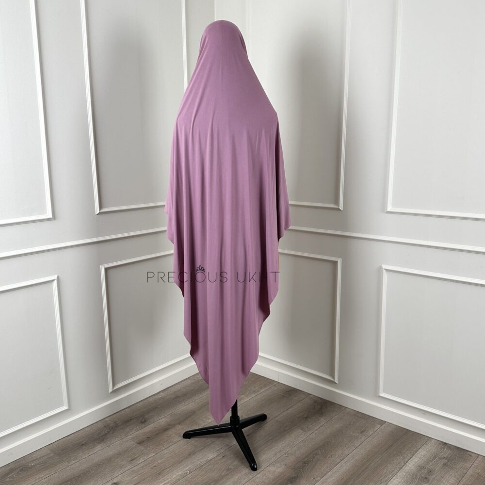 Alternative view of Amira Khimaar Long 'Dark Lila' (Bamboo Fabric)