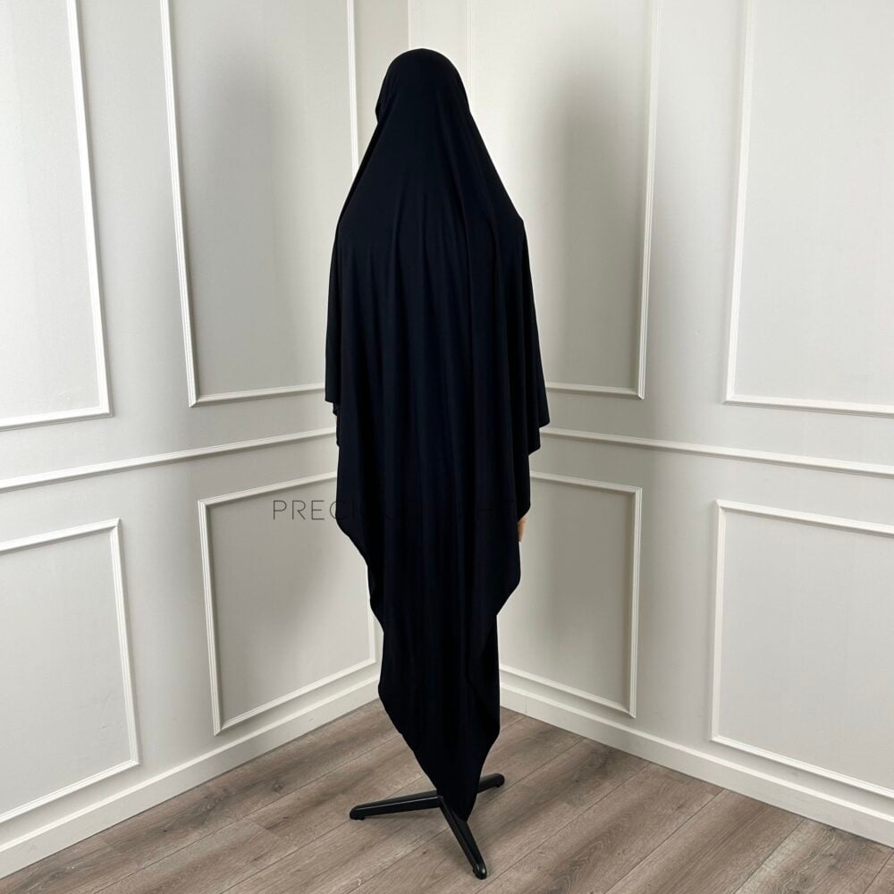 Alternative view of Amira Khimaar Long 'Black' (Bamboo Fabric)