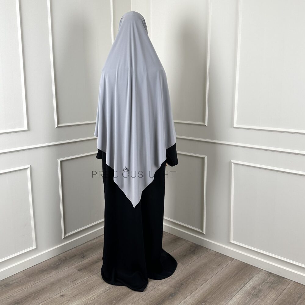 Alternative view of Amira Khimaar Short 'Light Grey' (Premium Jersey)