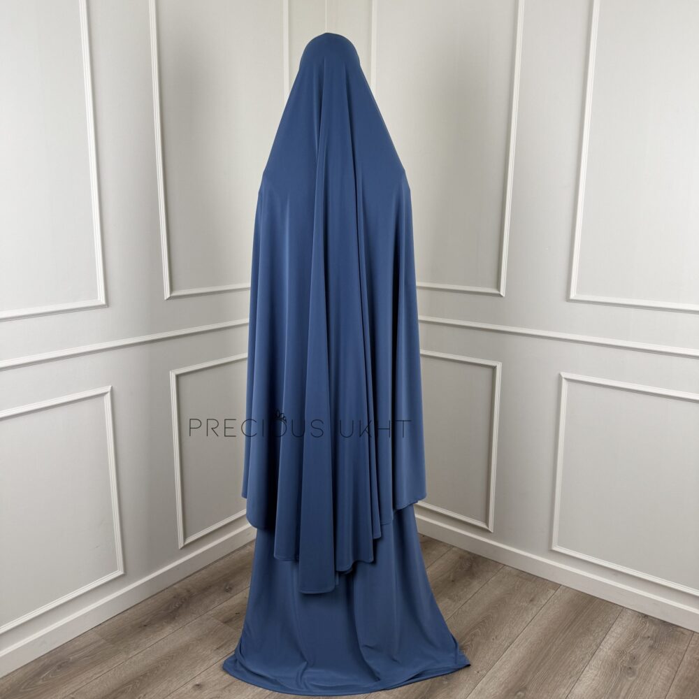 Alternative view of Premium Jersey Extra Long Khimaar & Rok 'Jeans Blue'
