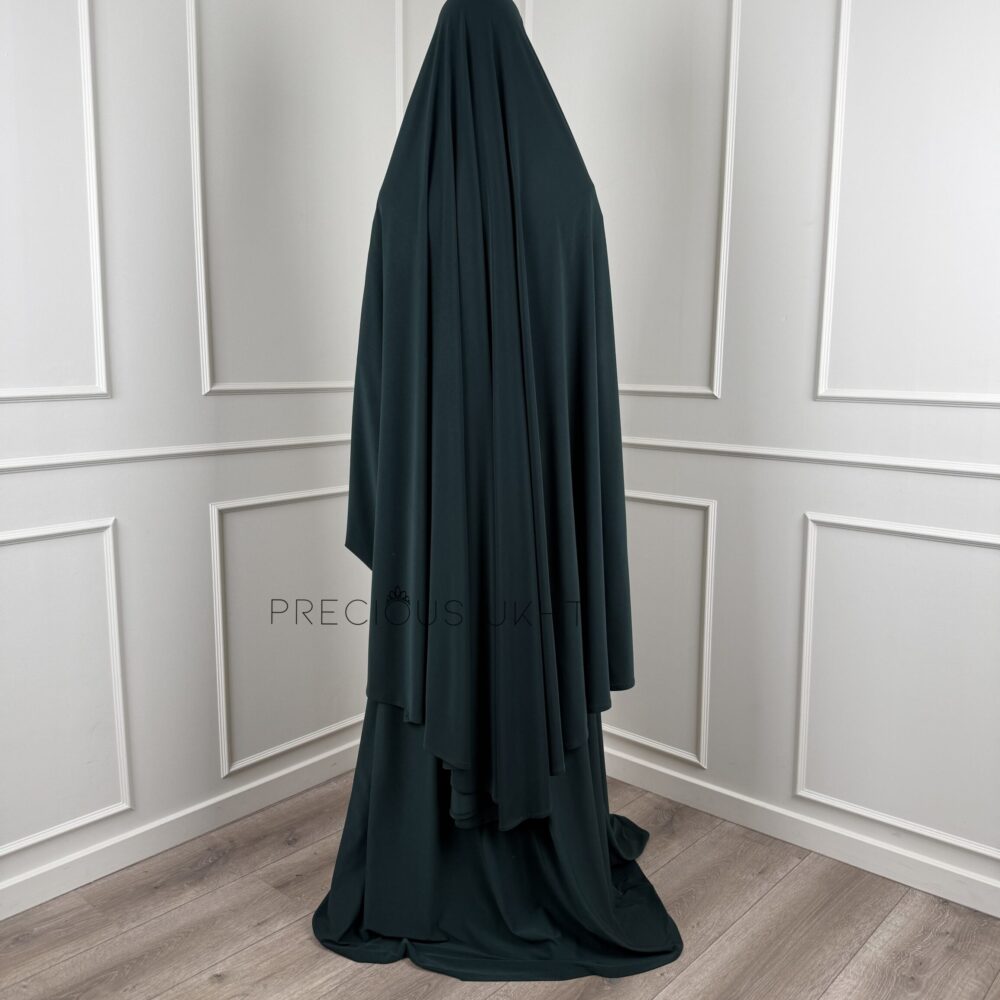 Alternative view of Premium Jersey Extra Long Khimaar & Rok 'Forest Green'