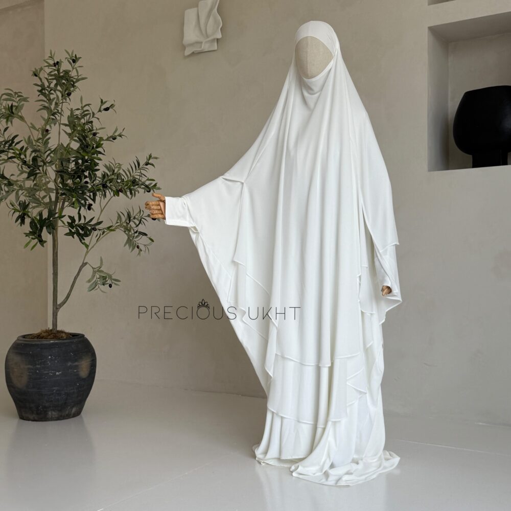 Alternative view of Farasha Abaya Hafsa ‘White’
