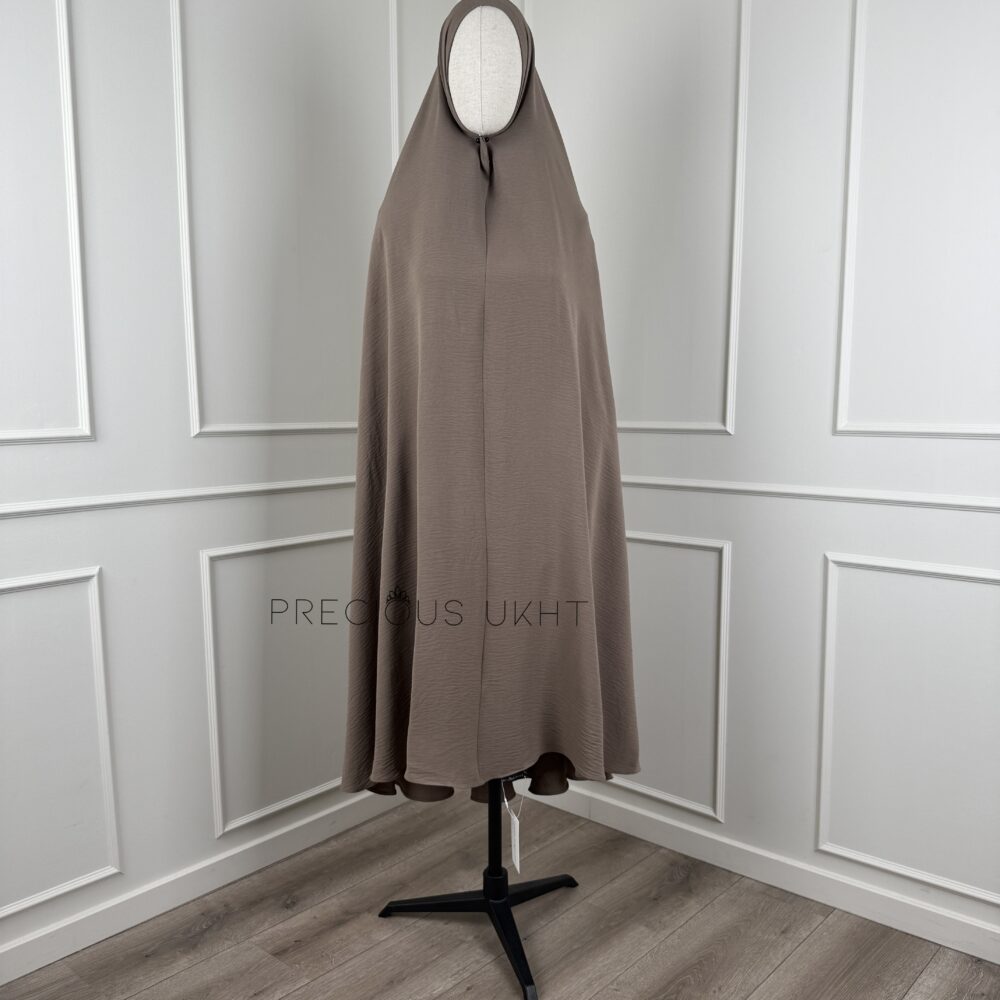 Precious Ukht Extra Long Stretch Khimaar 'Desert Taupe'