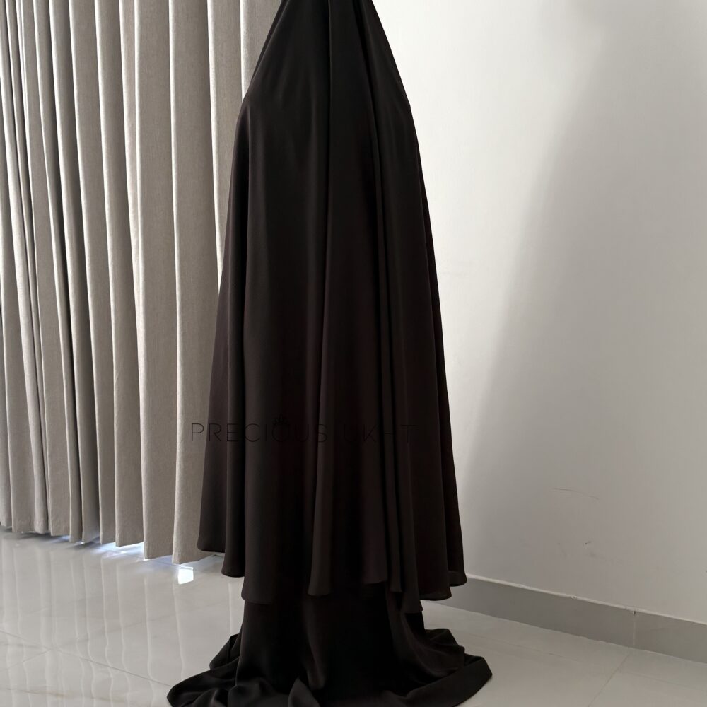 Alternative view of Oemayrah Extra Long Khimaar ‘Dark Chocolate'