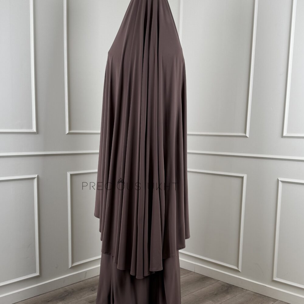 Alternative view of Premium Jersey Extra Long Khimaar & Rok 'Taupe Rose’