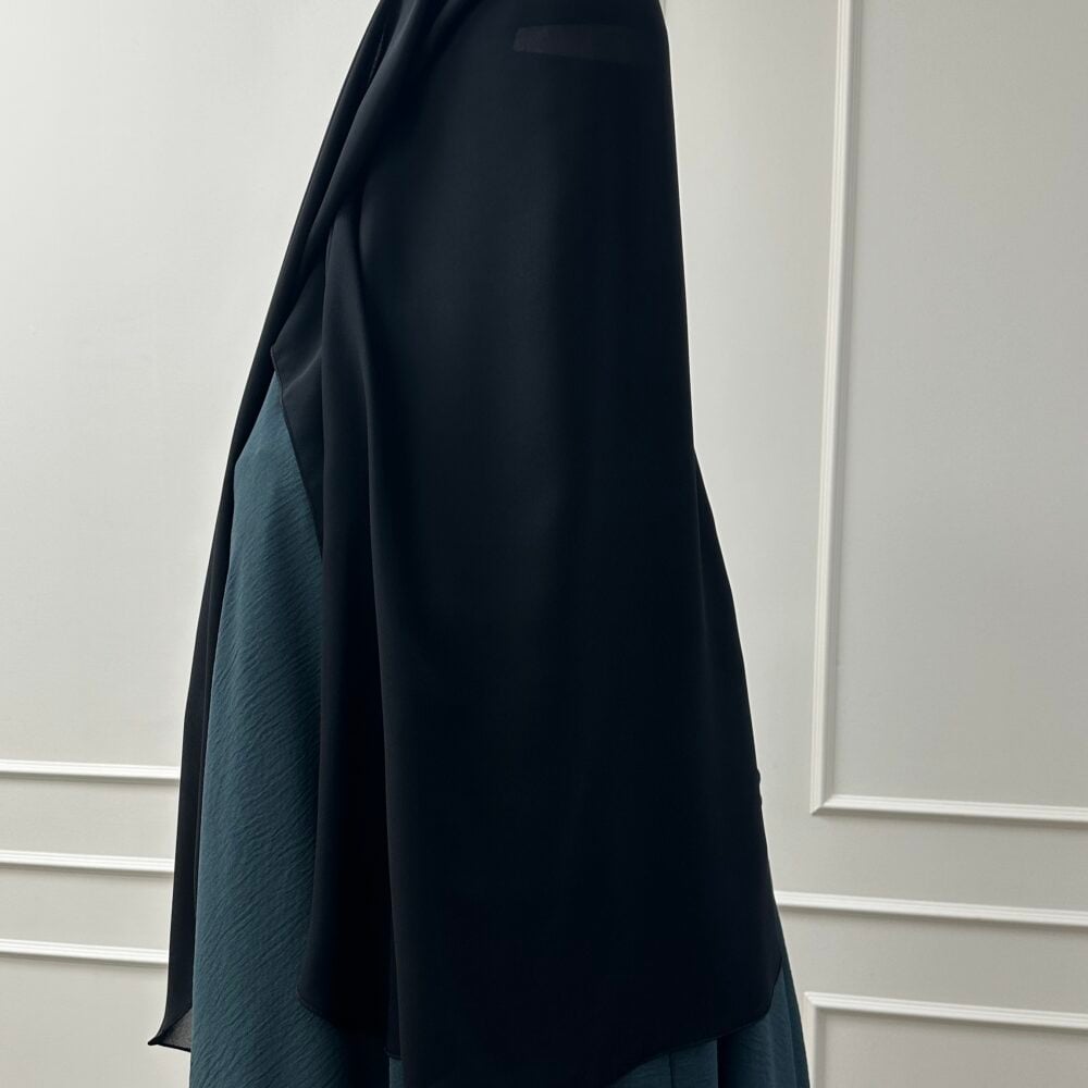 Alternative view of 3 Laags Tieback Niqaab 'Black'