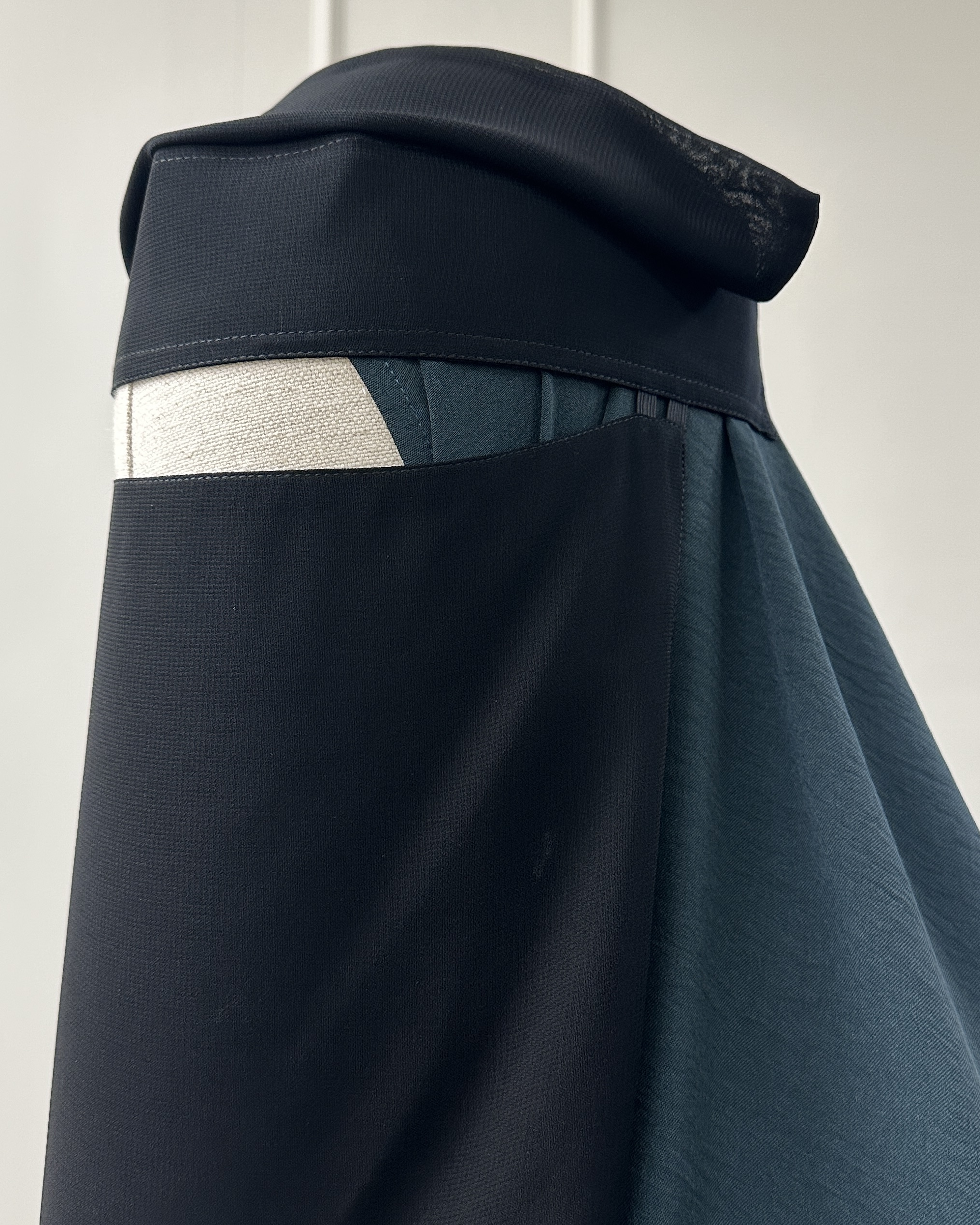 1 Laags Tieback Long Flap Headband Niqaab - Afbeelding 2