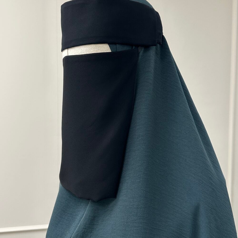 1 Laags Tieback Short Flap Headband Niqaab