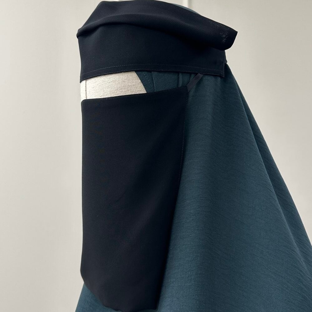 1 Laags Click Niqaab 'Black'