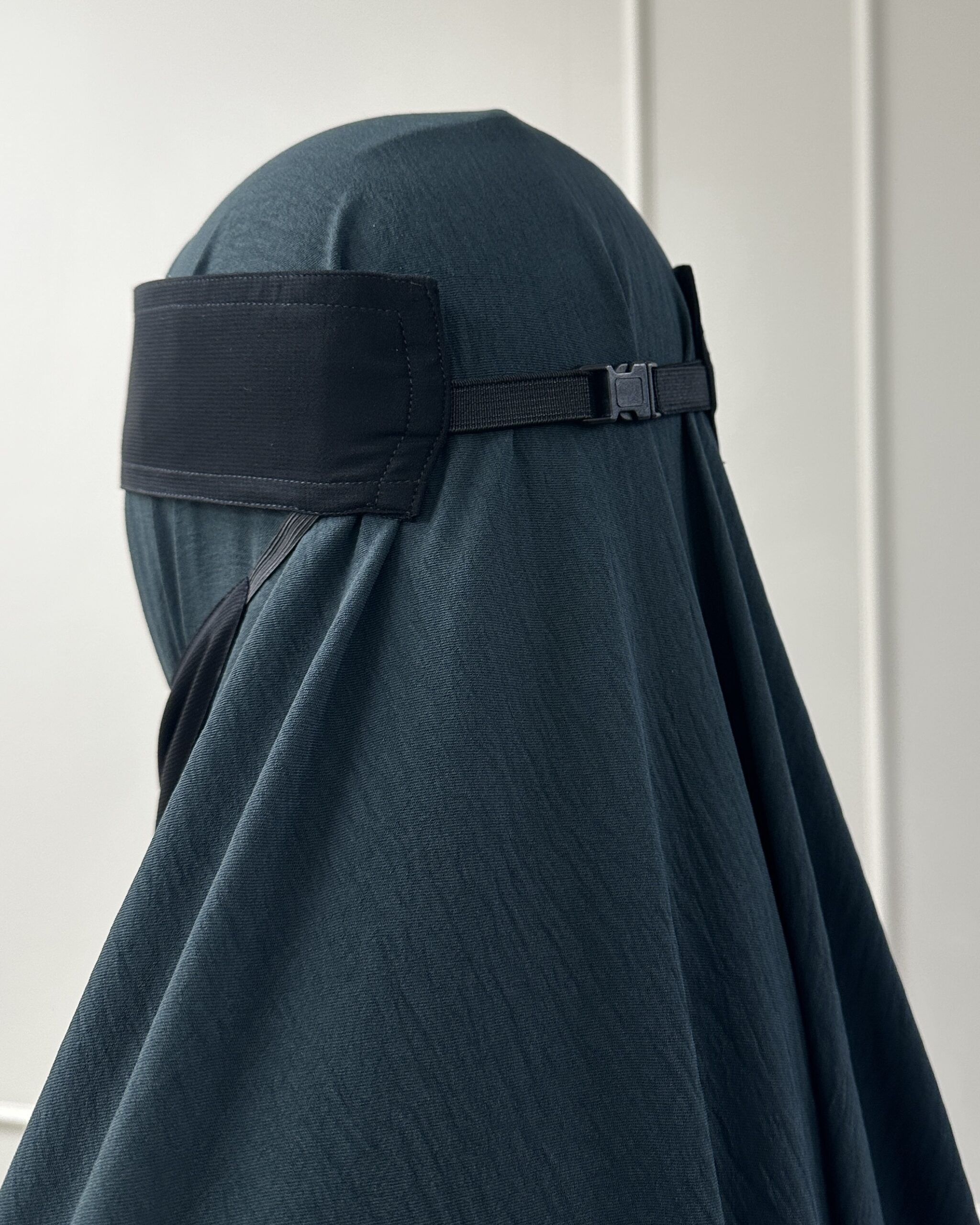 1 Laags Click Niqaab 'Black' - Afbeelding 2