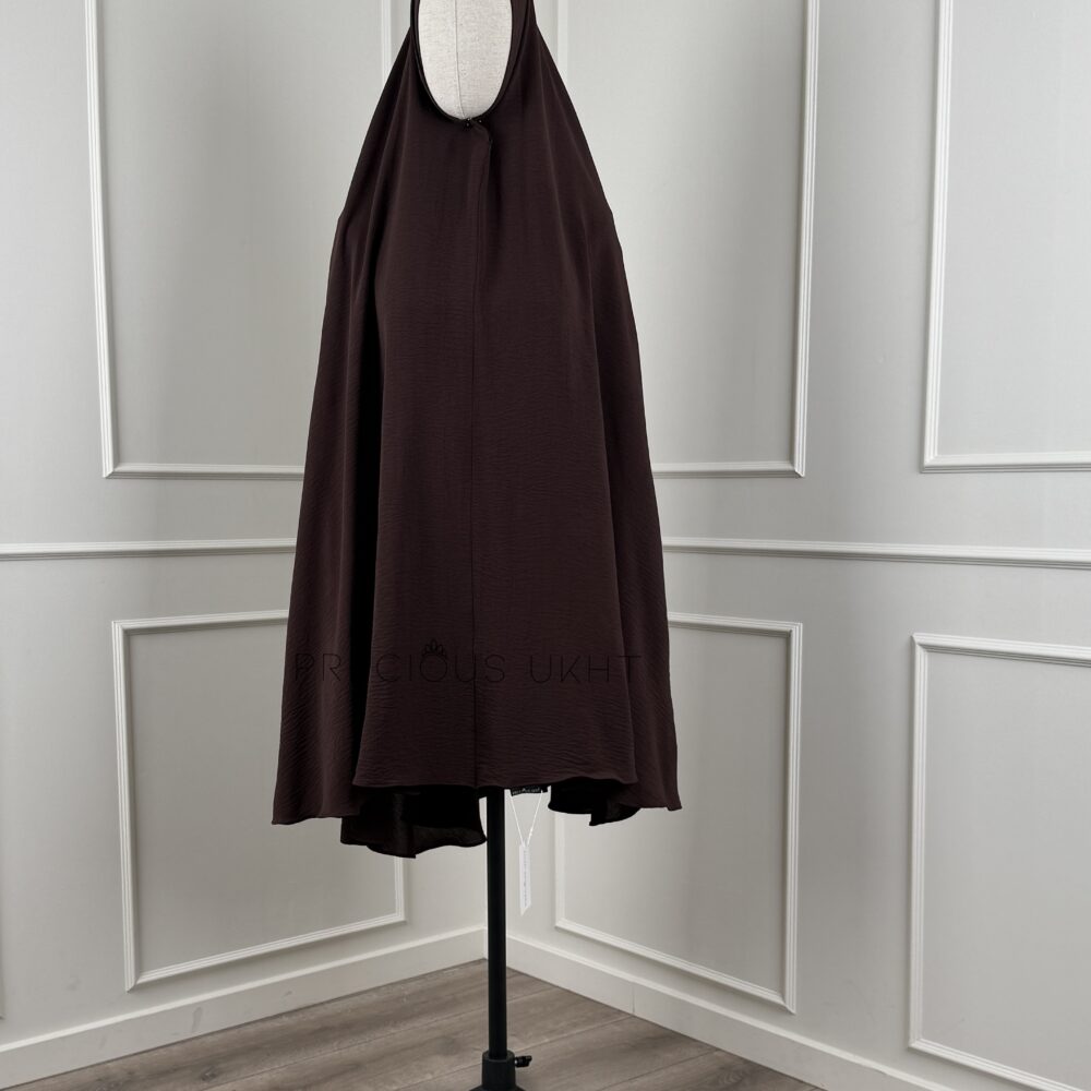 Precious Ukht Medium Stretch Khimaar 'Espresso Brown'