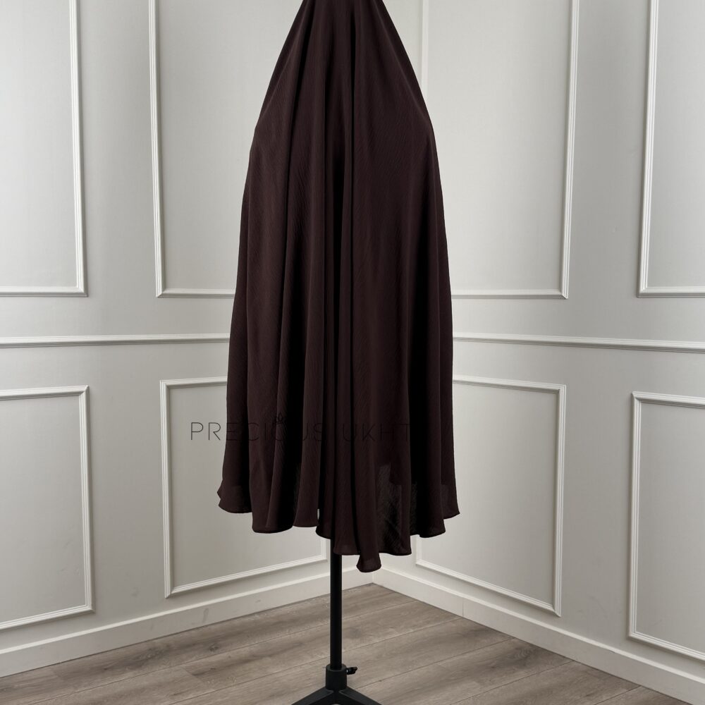 Alternative view of Precious Ukht Medium Stretch Khimaar 'Espresso Brown'