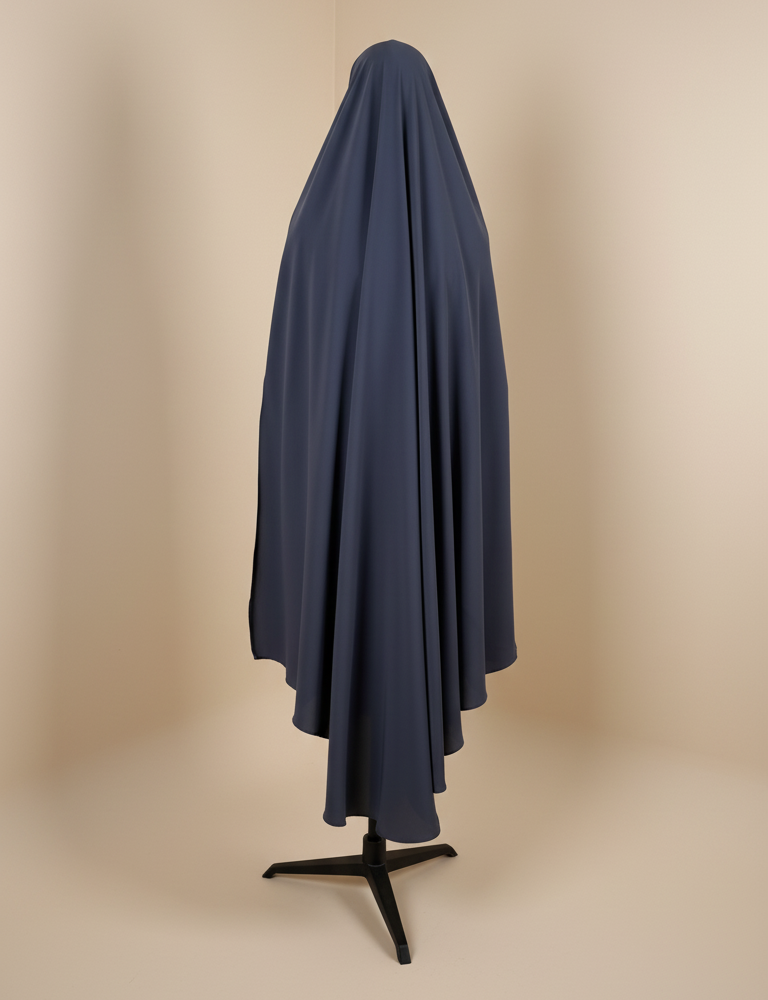 Alternative view of Luxury Yemeni Khimaar 'Dark Grey'