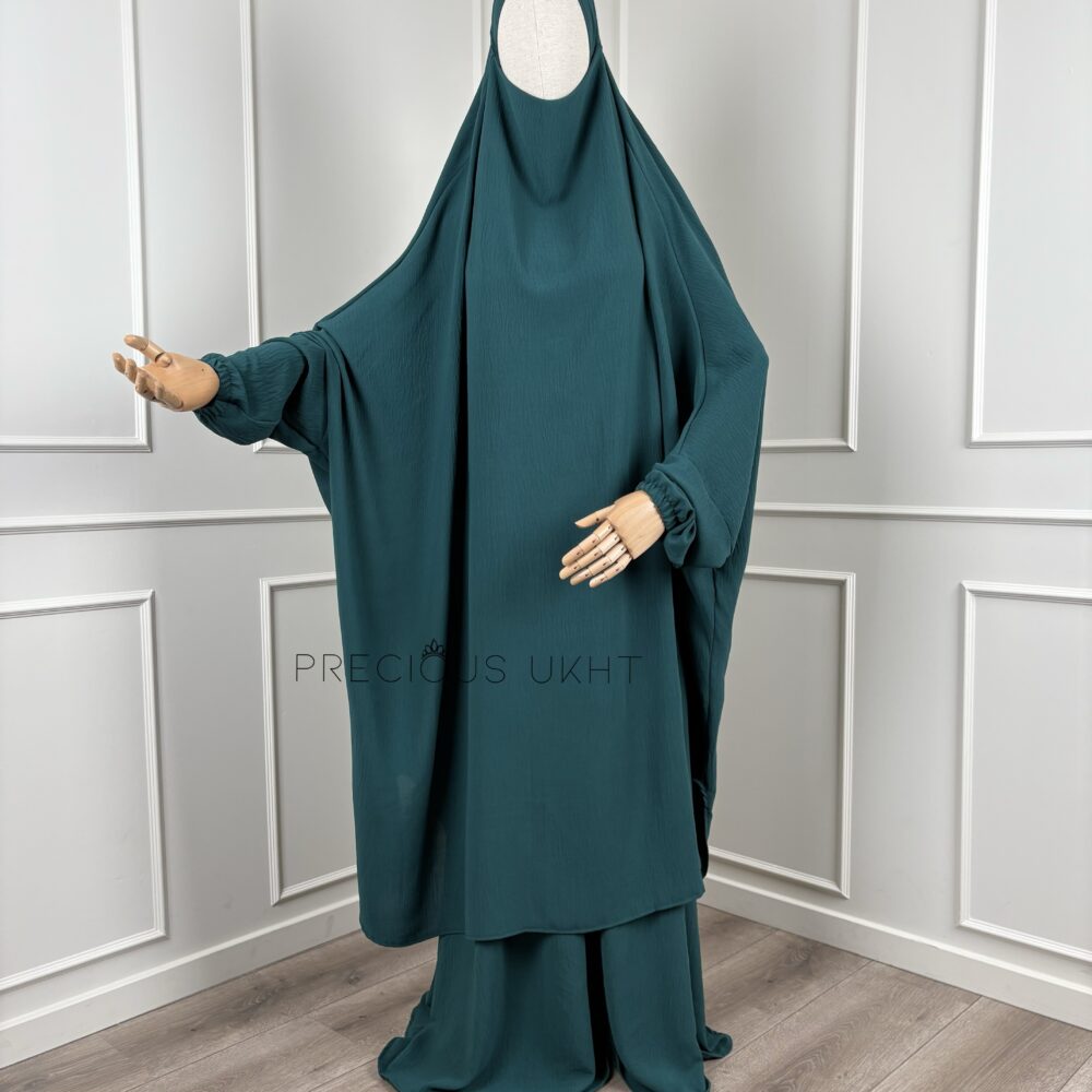 2 Piece Stretch Jilbaab Yasmina 'Emerald Green'