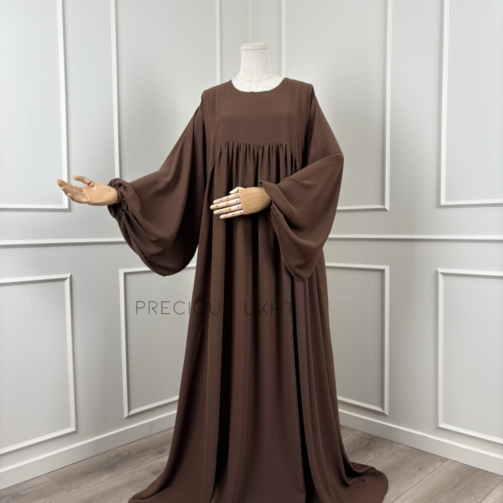 Zahra Abaya ‘Dark Brown'
