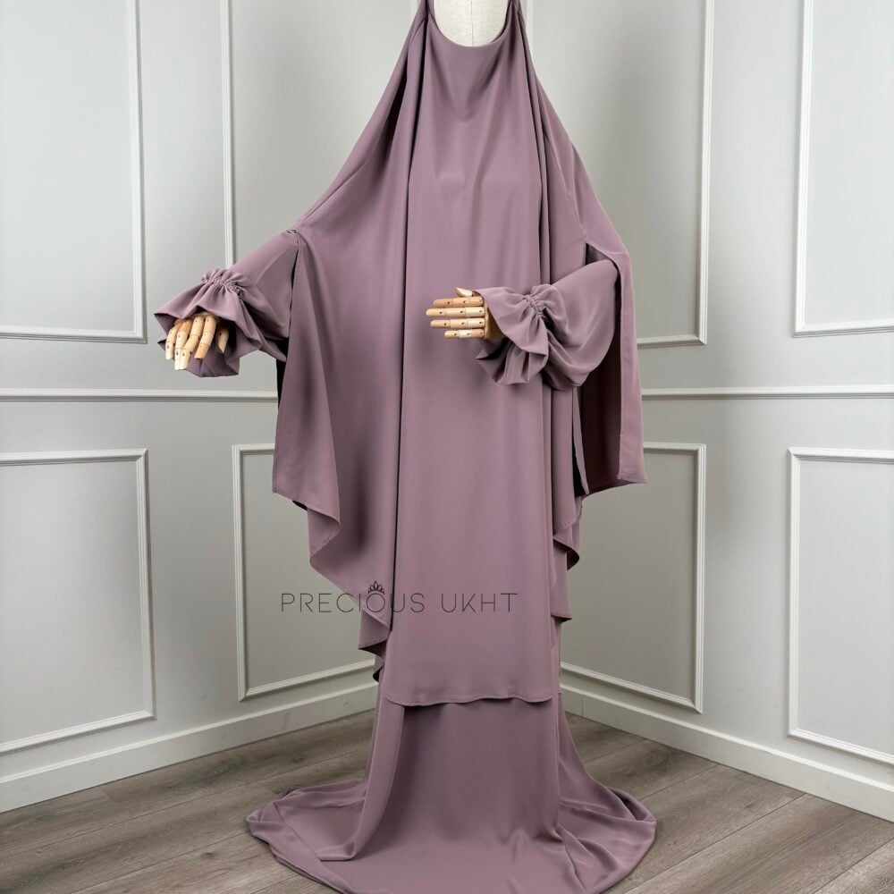 Alternative view of Assiyah Abaya 'Mauvie Grey'