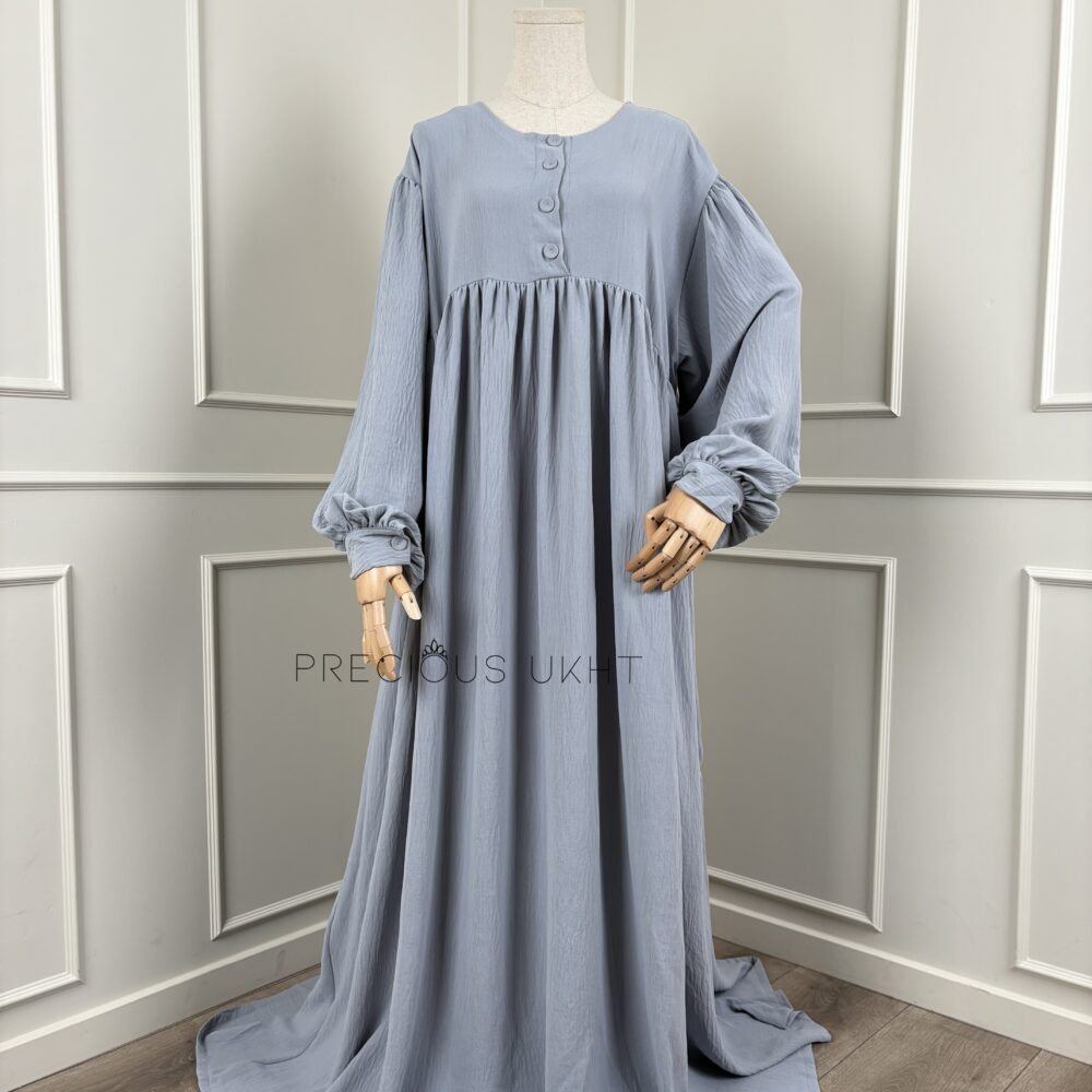 Stretch Abaya Youssra 'Light Grey'