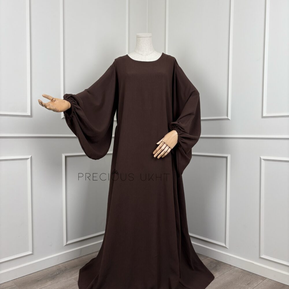 Stretch Abaya Yesmine 'Dark Brown'