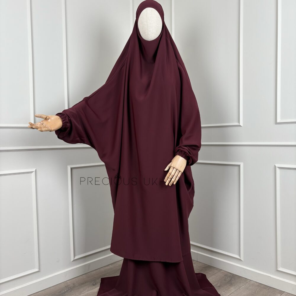 2 Piece Batwing Jilbaab Maryam 'Plum'
