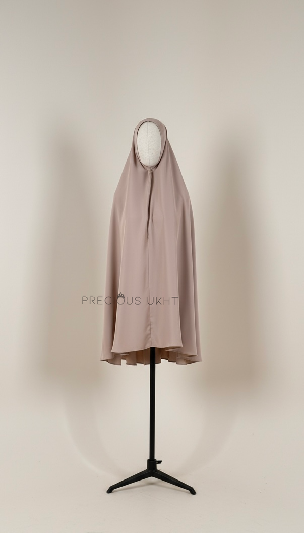 Korean Medium Khimaar 'Soft Silk Stone'