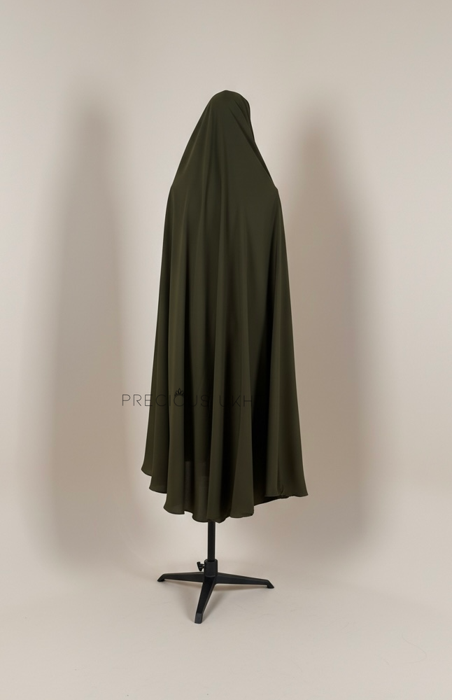 Alternative view of Korean Extra Long Khimaar 'Khaki'