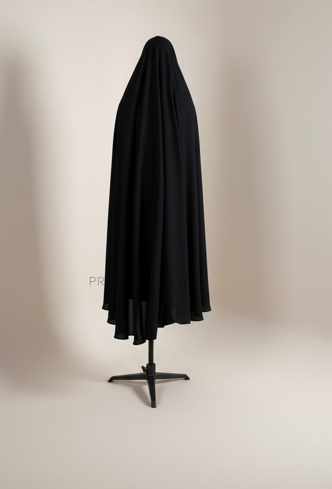 Alternative view of Korean Extra Long Khimaar 'Black'