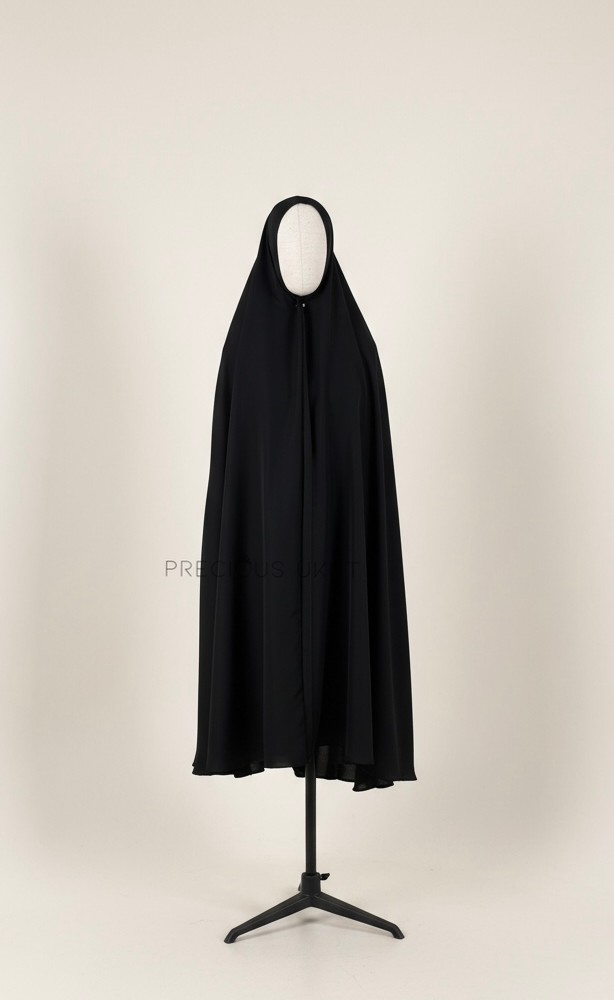 Korean Extra Long Khimaar 'Black'