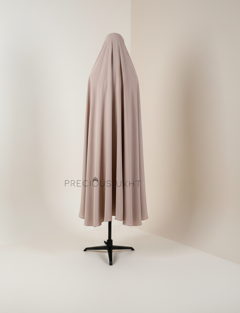 Alternative view of Korean Extra Long Khimaar 'Soft Silk Stone'