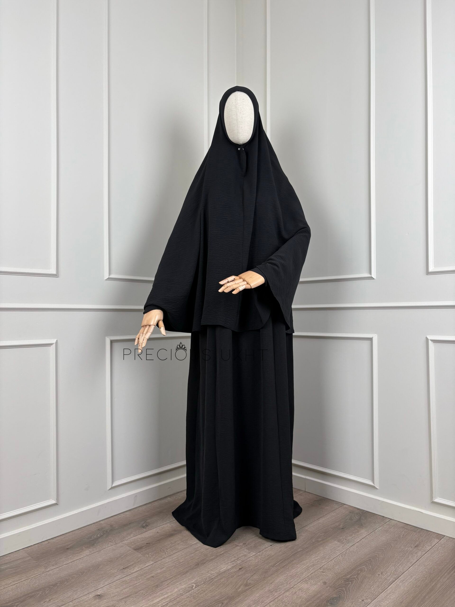 Precious Ukht Stretch Heup Khimaar 'Black'