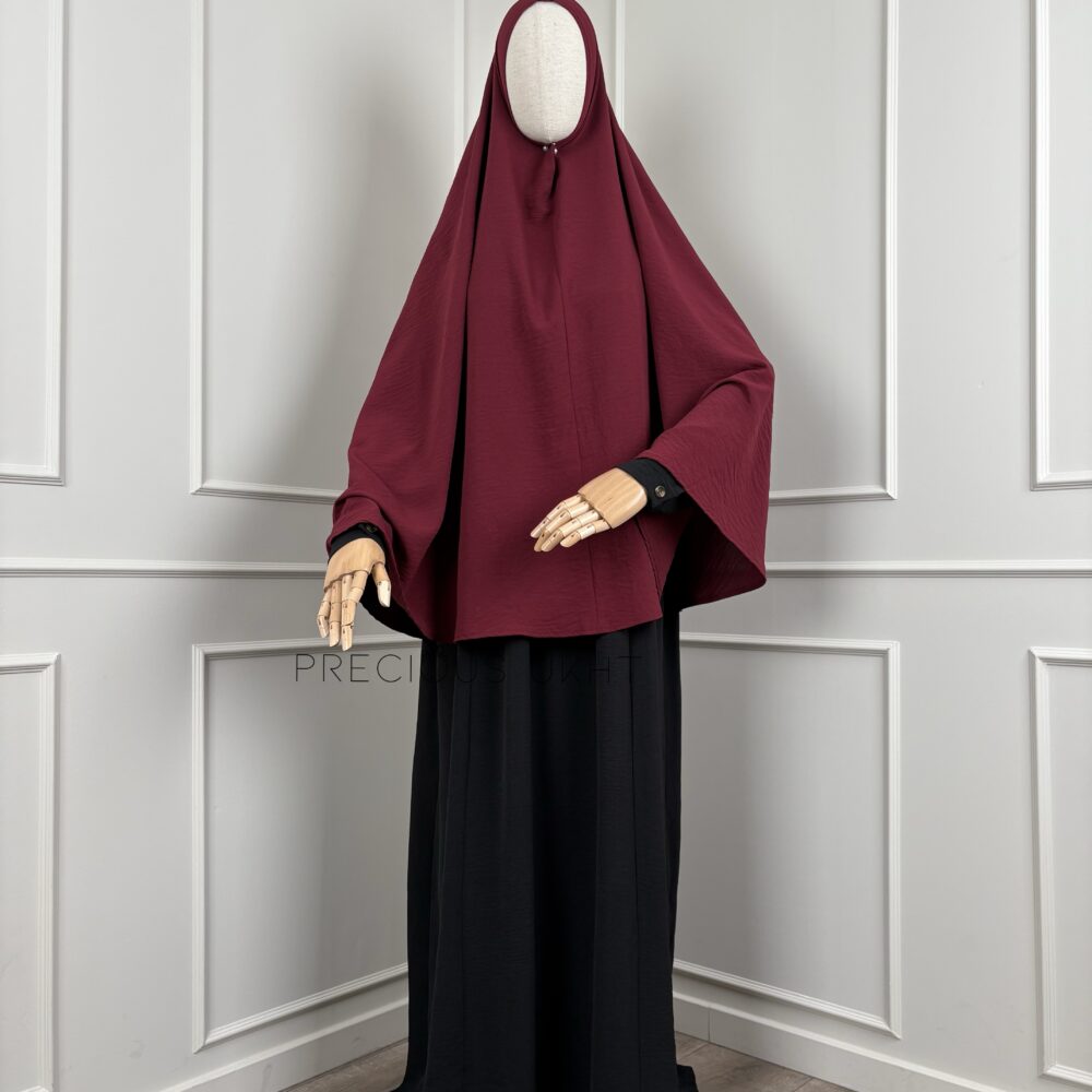 Precious Ukht Stretch Heup Khimaar 'Bordeaux'
