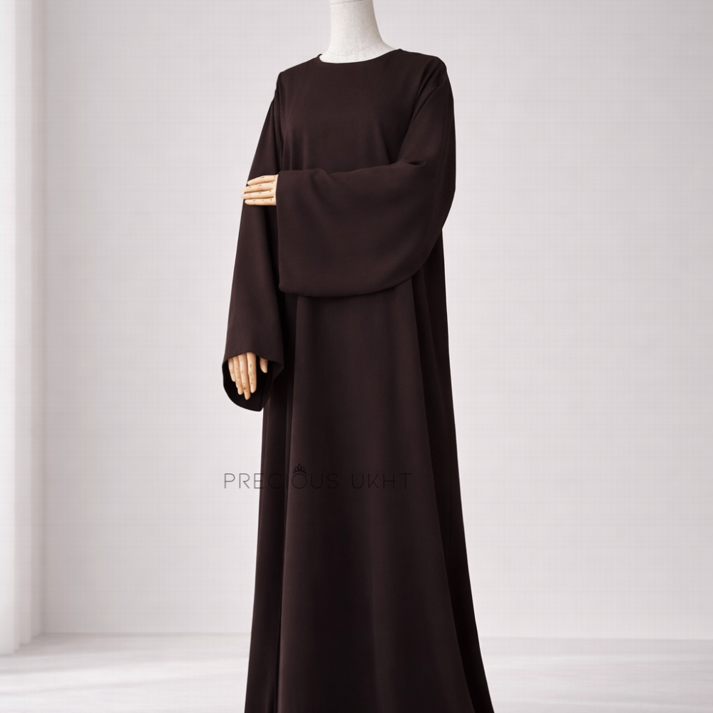 Alternative view of Oumnia Abaya 'Dark Brown'