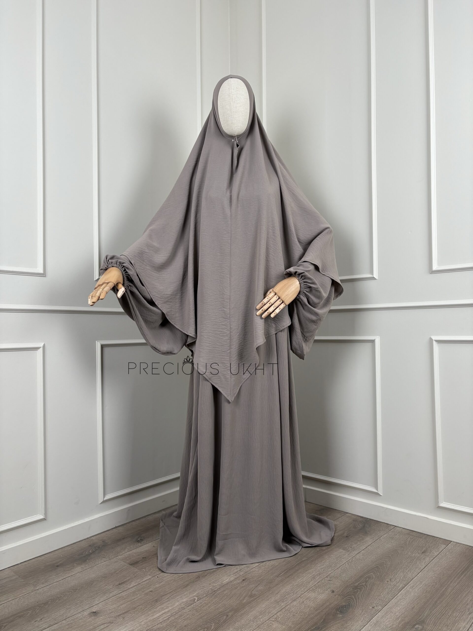 Precious Ukht Stretch Amira Khimaar 'Taupe'