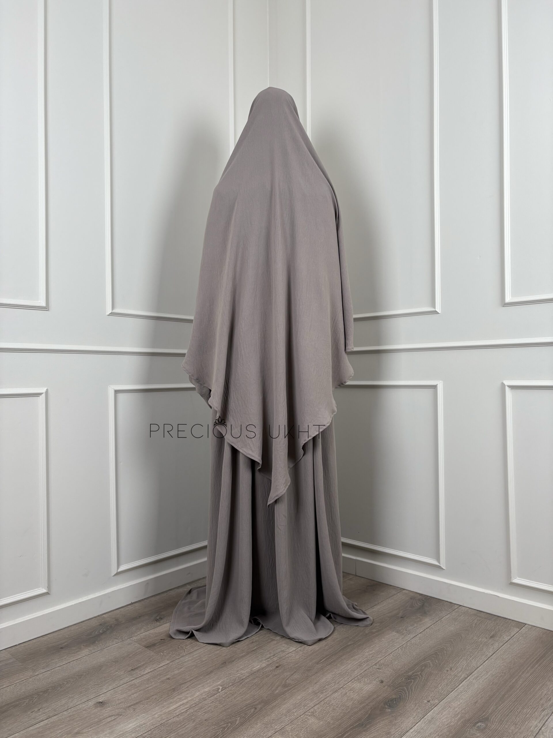 Precious Ukht Stretch Amira Khimaar 'Taupe' - Afbeelding 2