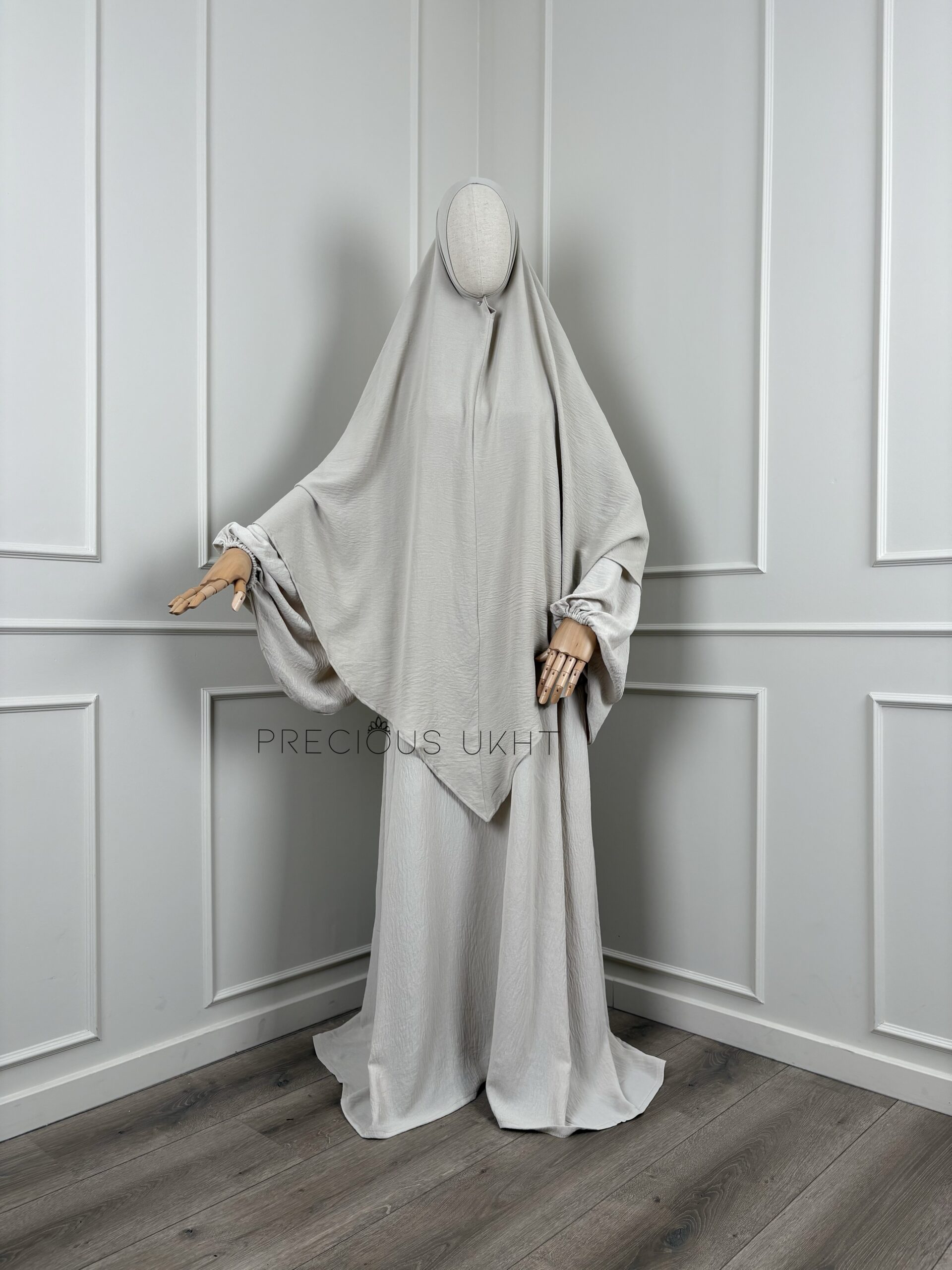 Precious Ukht Stretch Amira Khimaar 'Light Beige'