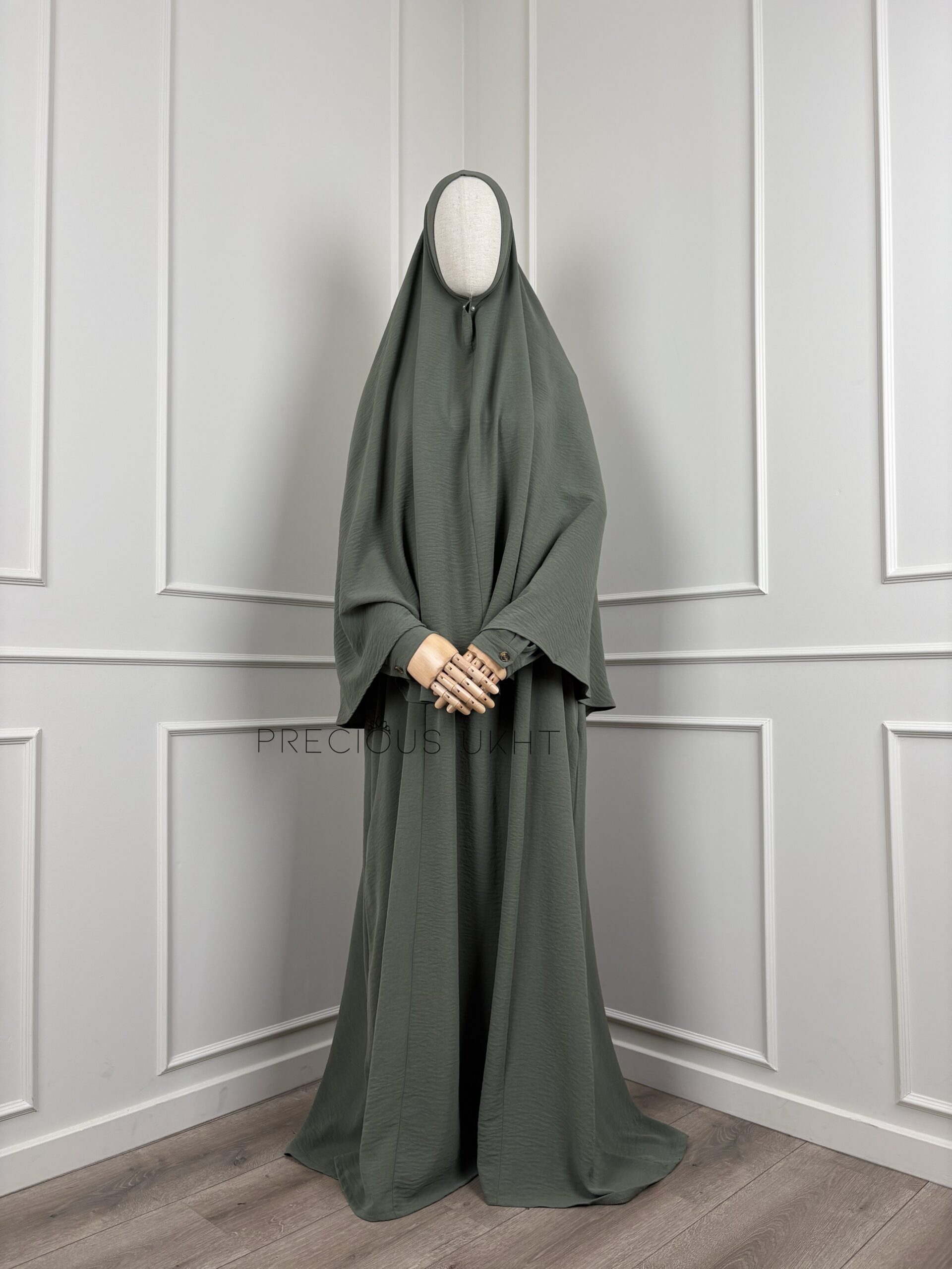 Precious Ukht Heup Stretch Khimaar 'Dark Avocado'