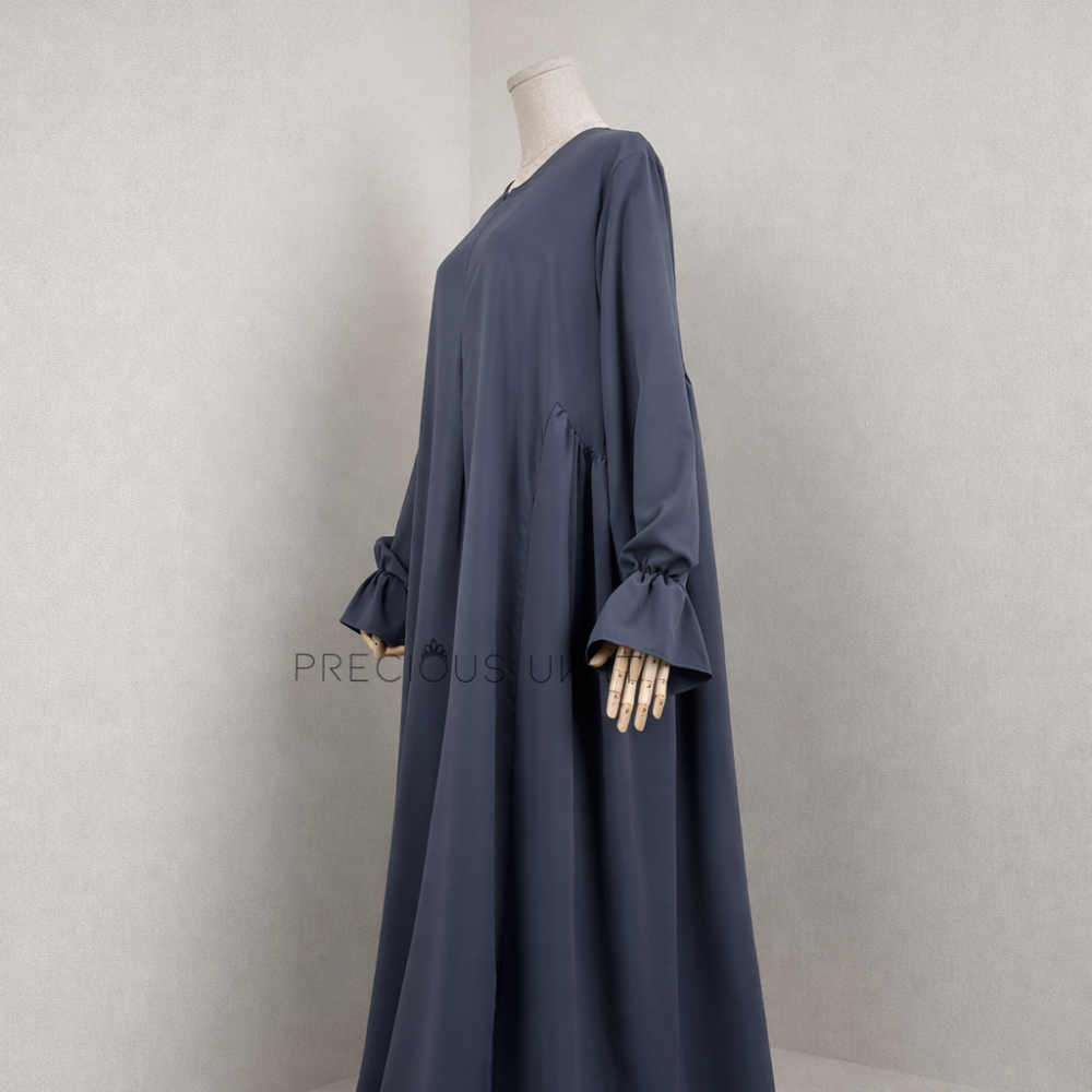 Luxury Nida Sakeenah Abaya 'Dark Grey'