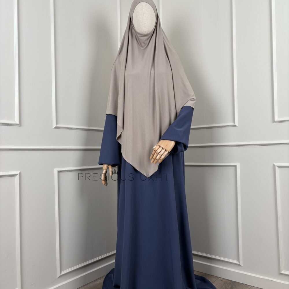 Amira Khimaar Short 'Soft Taupe' (Bamboo Fabric)