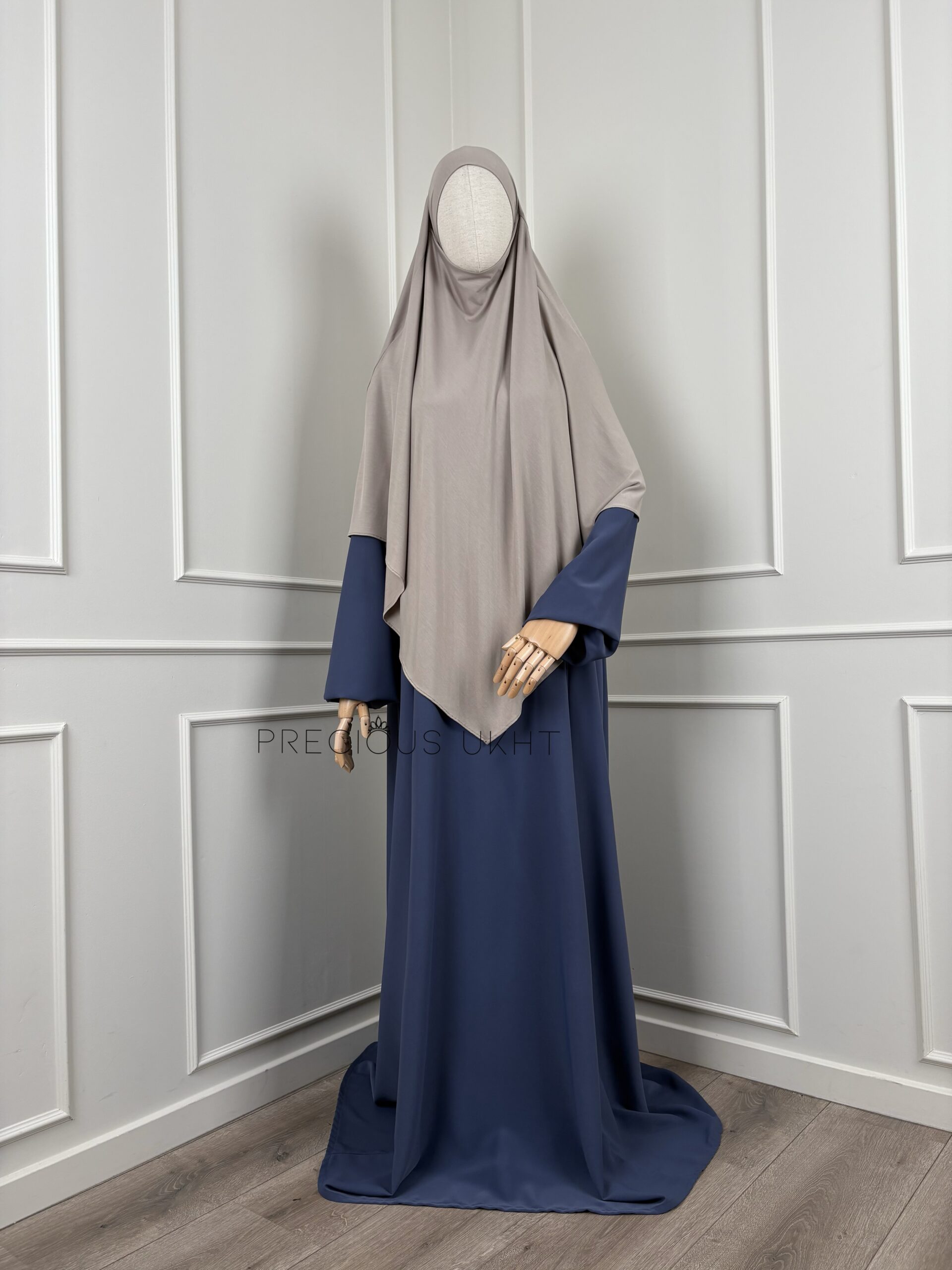 Amira Khimaar Short 'Soft Taupe' (Bamboo Fabric)