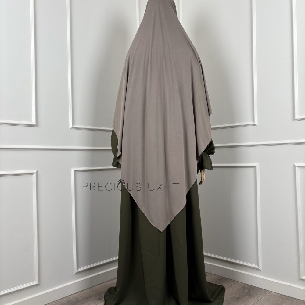 Alternative view of Amira Khimaar Short 'Taupe' (Bamboo Fabric)