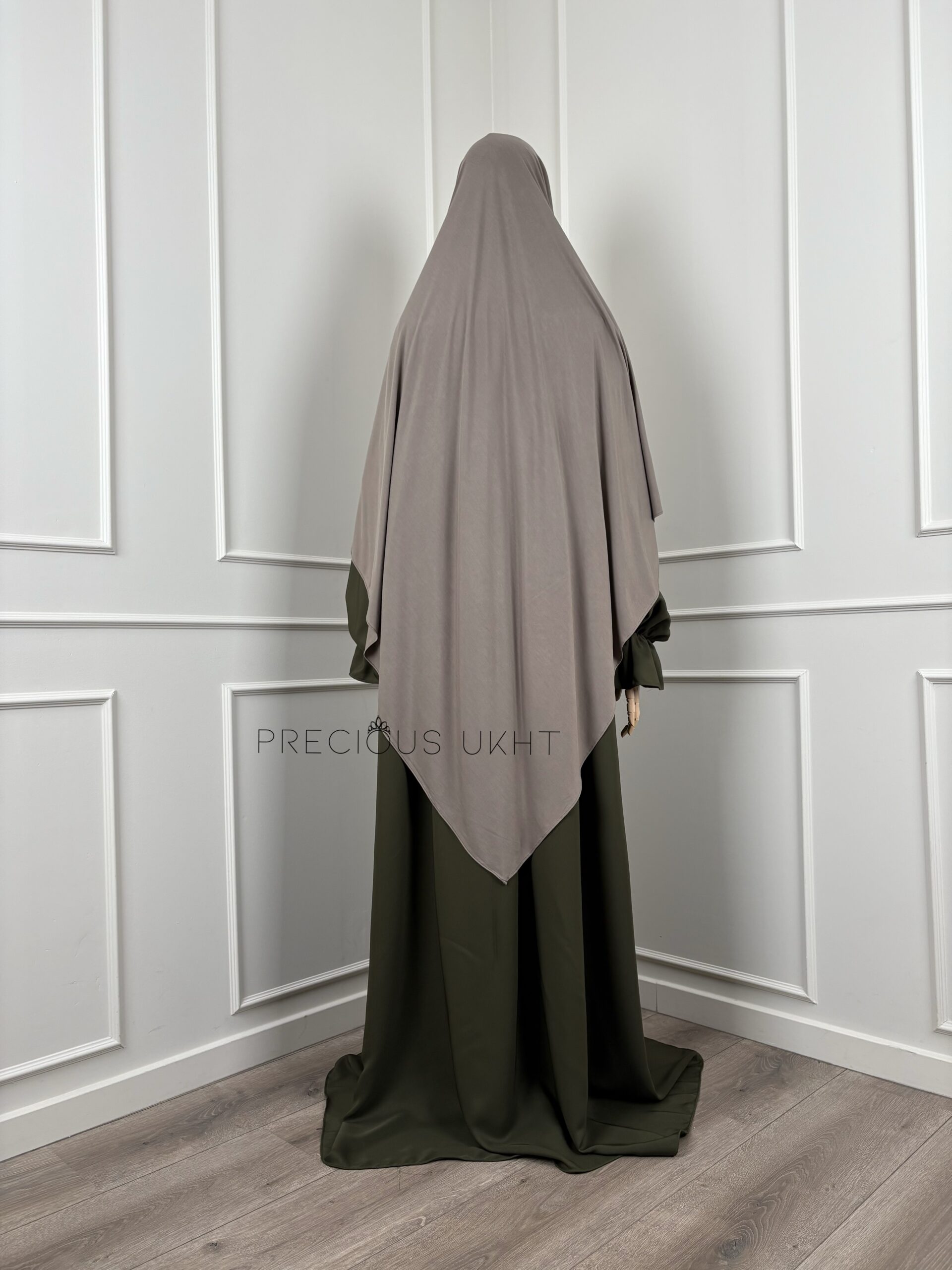 Amira Khimaar Short 'Taupe' (Bamboo Fabric) - Afbeelding 2