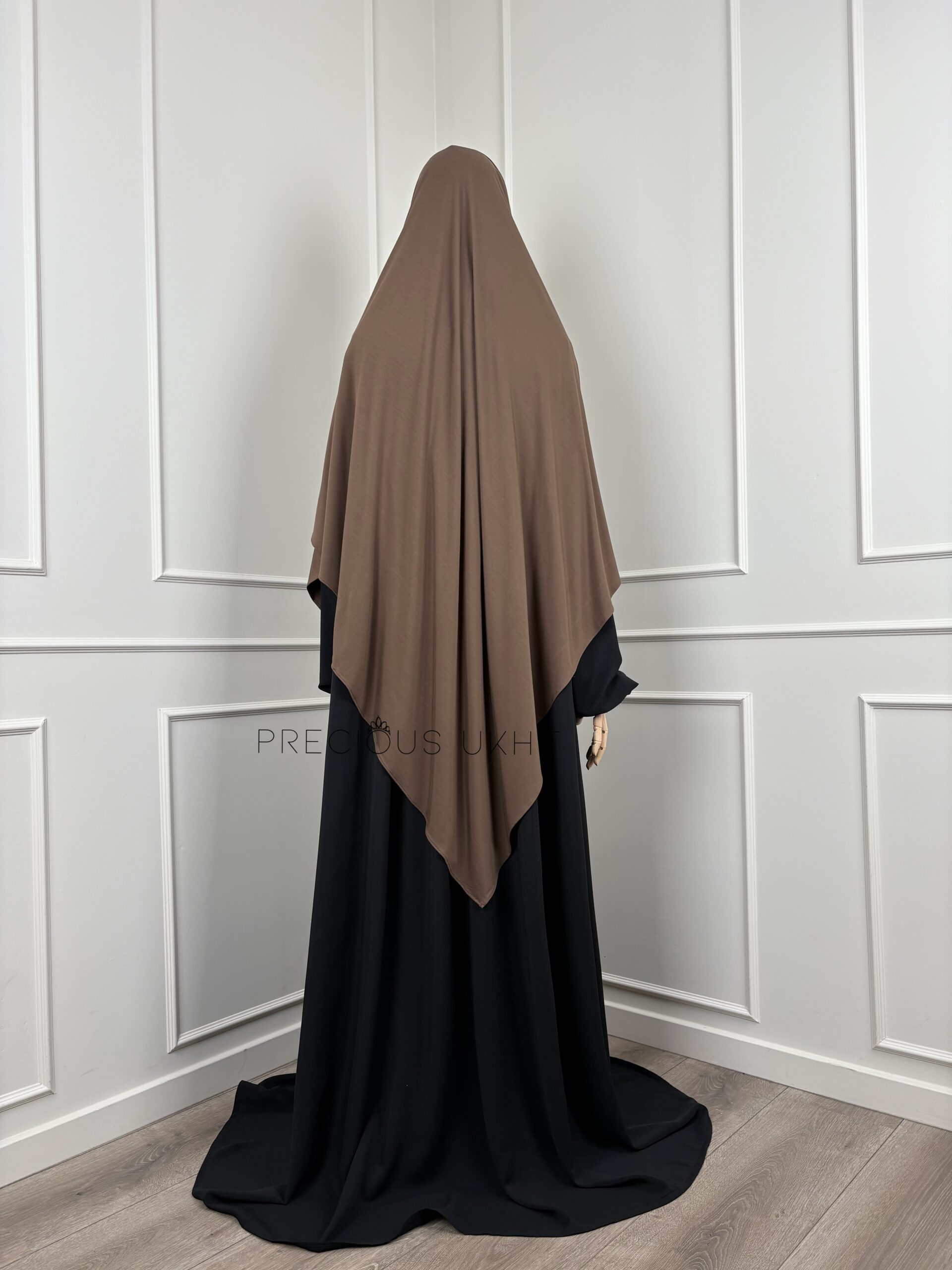 Amira Khimaar Short 'Coffee' (Bamboo Fabric) - Afbeelding 2