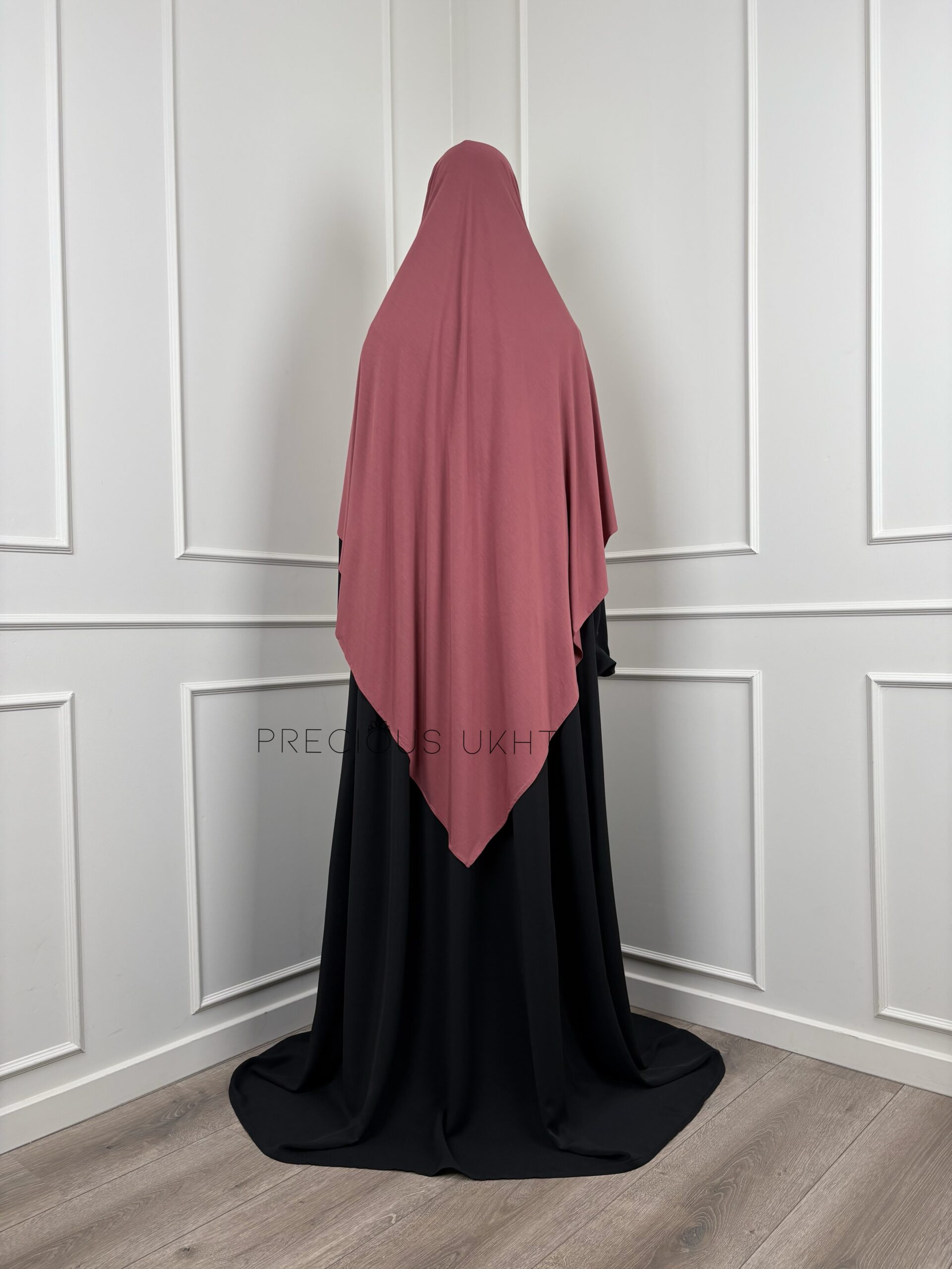 Amira Khimaar Short 'Soft Mauve' (Bamboo Fabric) - Afbeelding 2