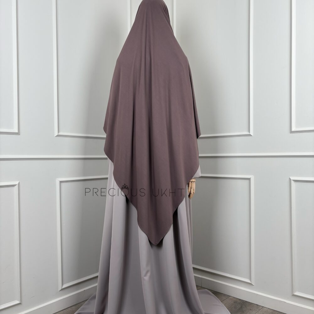 Alternative view of Amira Khimaar Short 'Taupe Rose' (Bamboo Fabric)