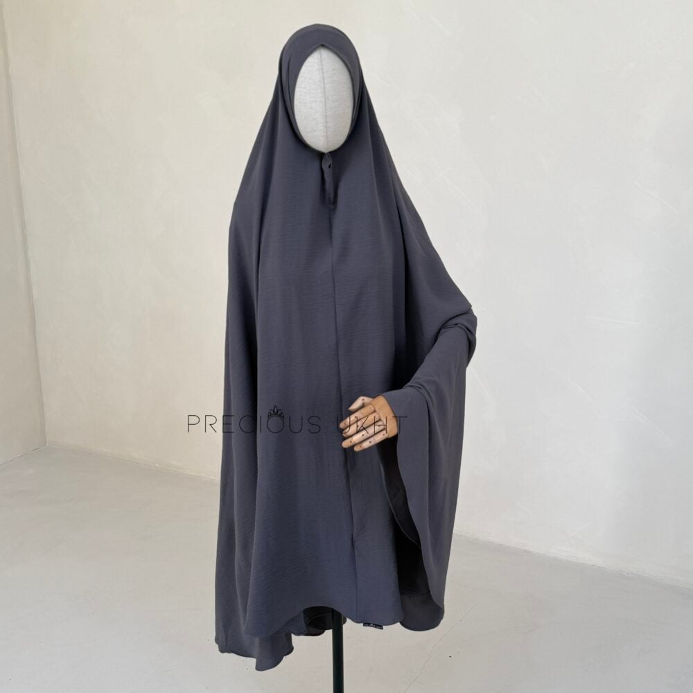 Precious Ukht Extra Long Stretch Khimaar 'Grey'