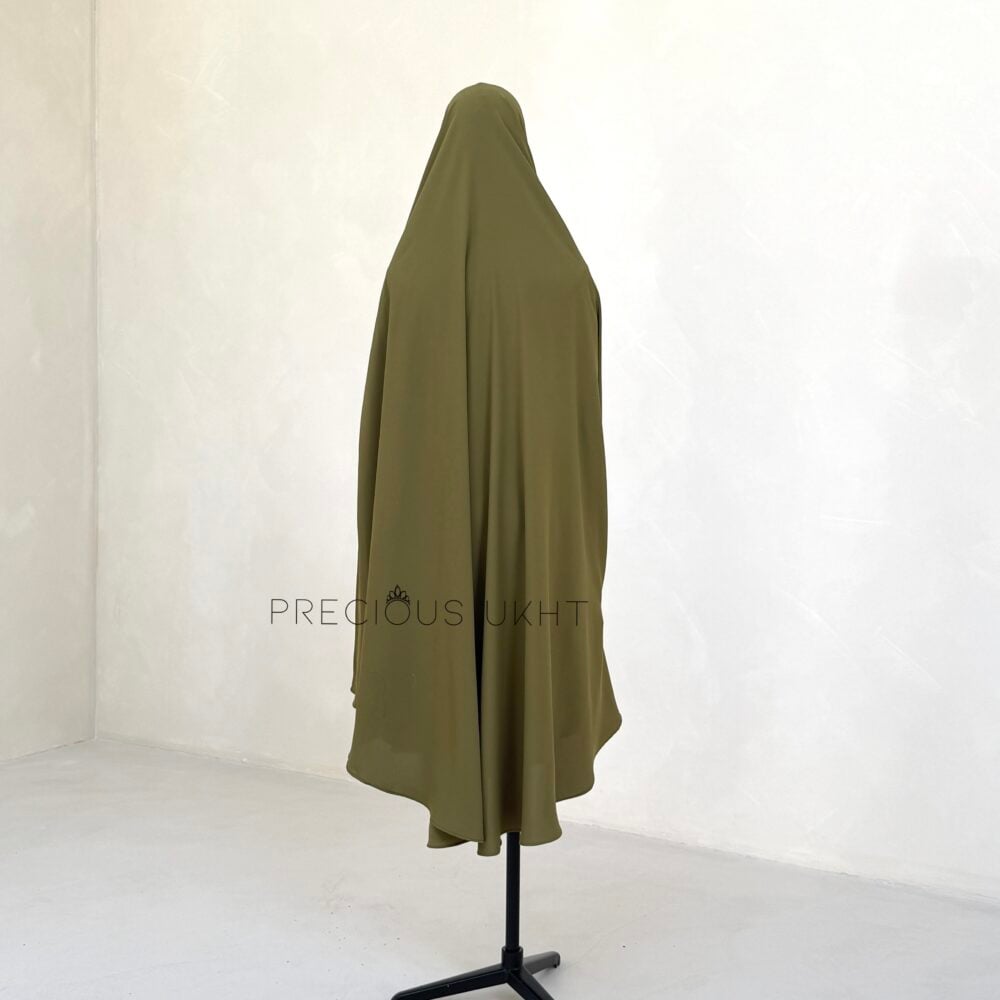 Alternative view of Luxury Yemeni Khimaar 'Lime'