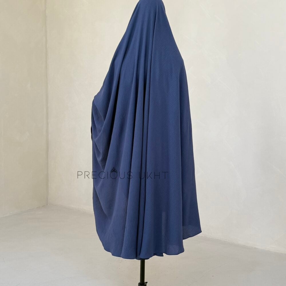 Alternative view of Precious Ukht Extra Long Stretch Khimaar 'Grey Blue'