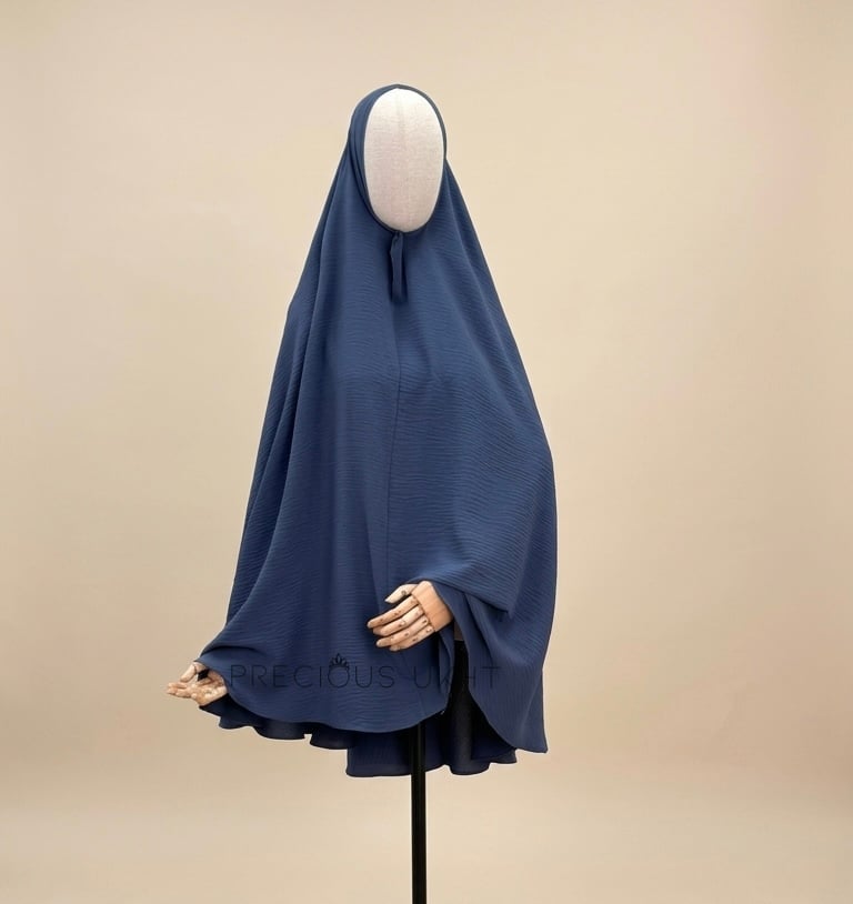 Precious Ukht Medium Stretch Khimaar 'Grey Blue'