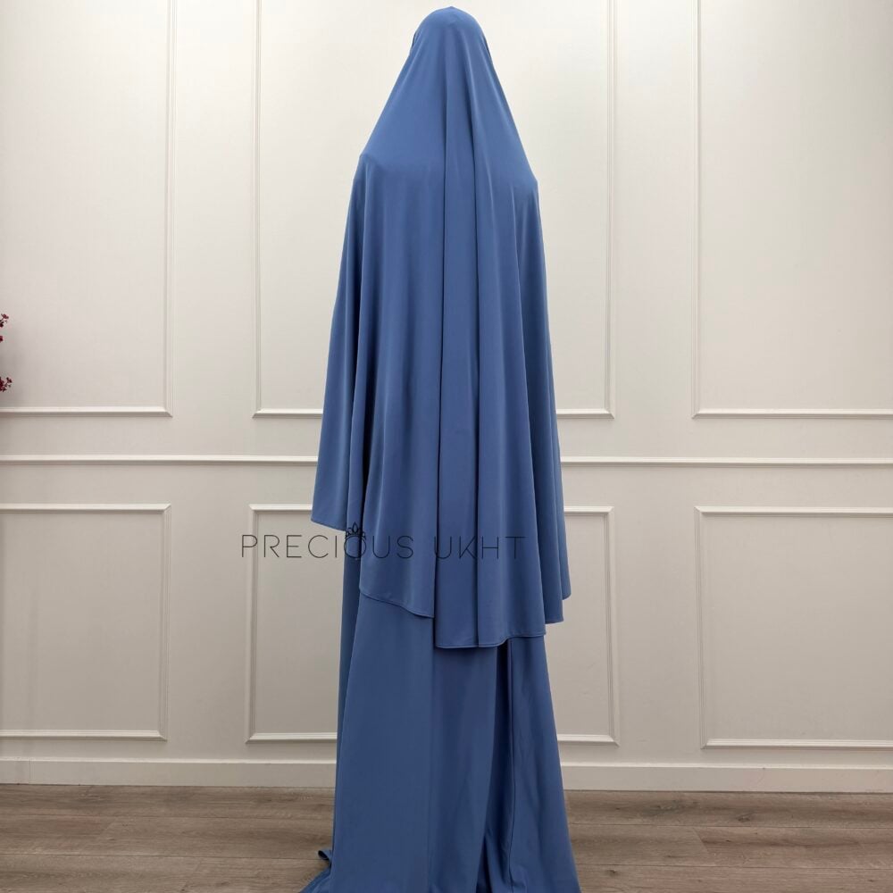 Alternative view of Premium Jersey Medium Khimaar & Rok 'Soft Blue'